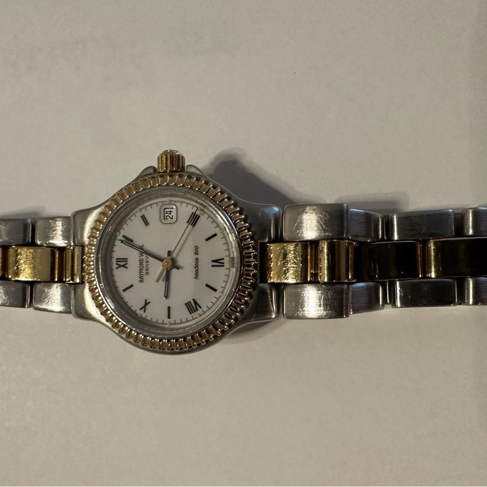 Raymond Weil Two-Tone Silver and Gold Bracelet Watch
